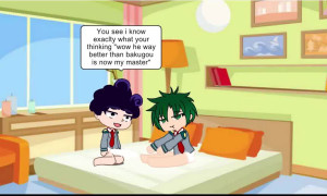 Mineta Fuck Izuku, because bakugou is in mission (GACHA)