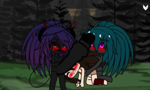 Katniss gets fucked by 2 Futa demons