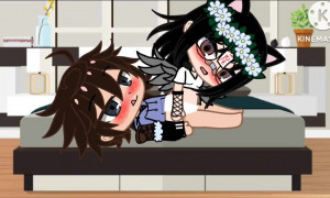 Shy boy gets dominated by cat girl {Gacha}