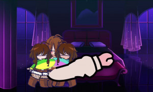 Chara gets fucked/sucked by frisk and kira